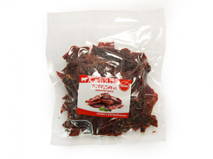 Рыцарское мясо олень: Говядина вяленая (строганина)