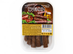 Рыбные снеки: Сурские гренки Телятина на гриле (100 гр)