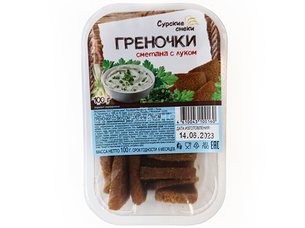 Сурские гренки Сметана с луком (100 гр) в Майкопе