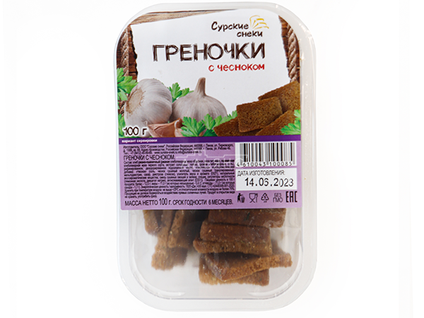 Сурские гренки с Чесноком (100 гр) в Майкопе