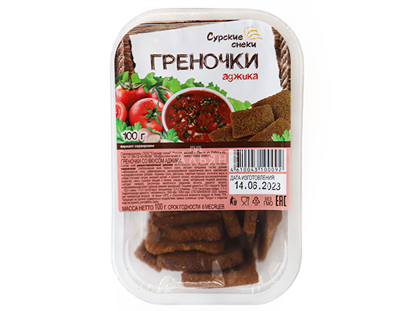 Сурские гренки с Аджикой (100 гр) в Майкопе