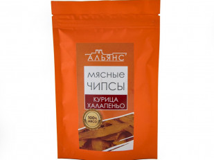 Сурские гренки Сметана с луком (100 гр): Мясо (АЛЬЯНС) вяленое курица с халапеньо (50 гр)