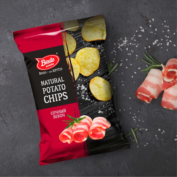Картофель «Бруто» со вкусом бекона 130 гр. в Майкопе