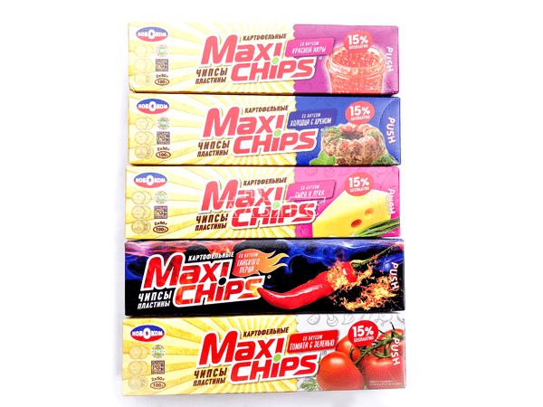 Чипсы "Maxi chips" ассорти 100 гр. в Майкопе